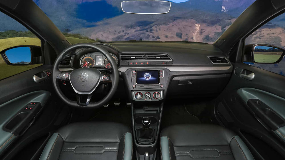 Interior de la Volkswagen Saveiro Extreme 2023