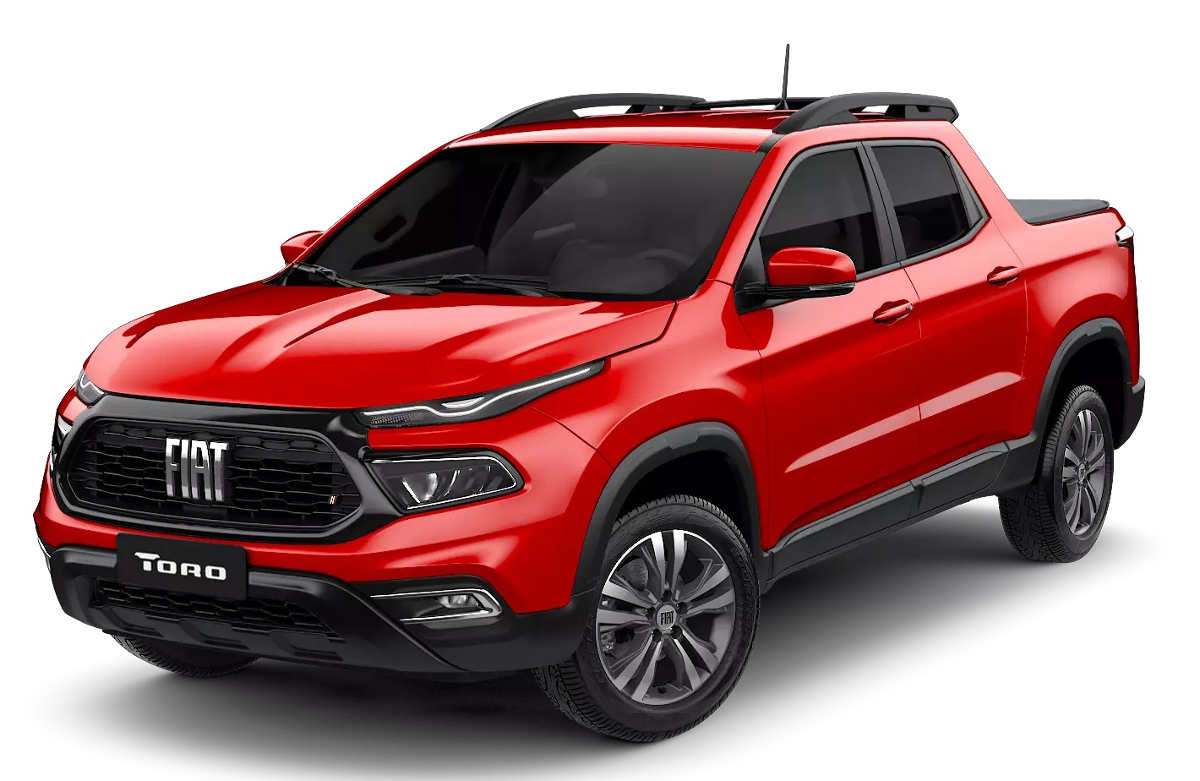 Sector frontal de la Fiat Toro Freedom 2024 para Argentina