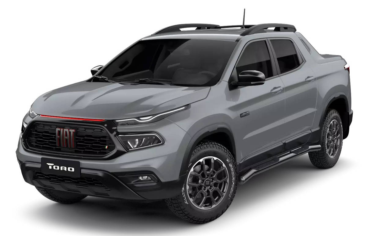 Sector frontal de la Fiat Toro Ultra 2024 para Argentina