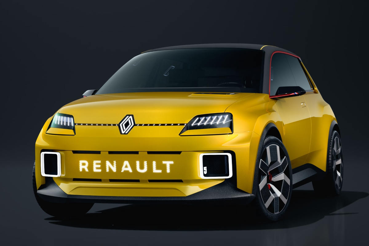 Frontal del nuevo Renault 5 electrico