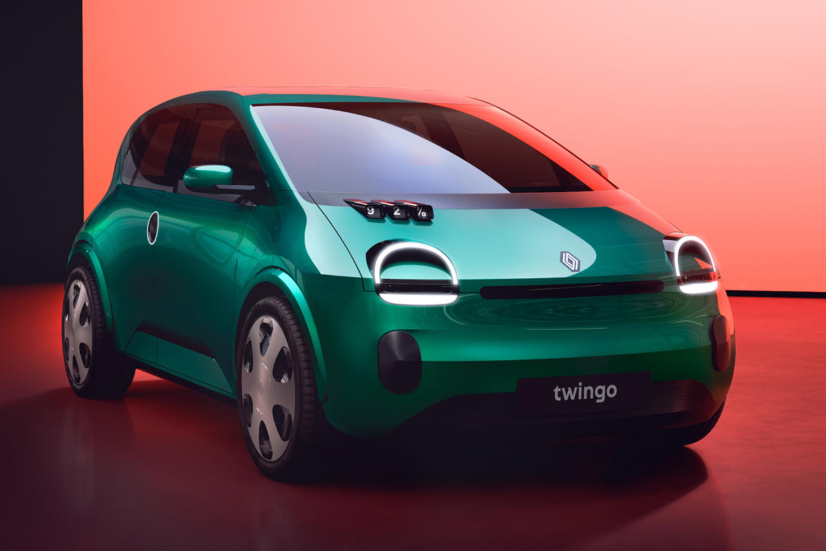 Sector delantero del nuevo Renault Twingo eléctrico