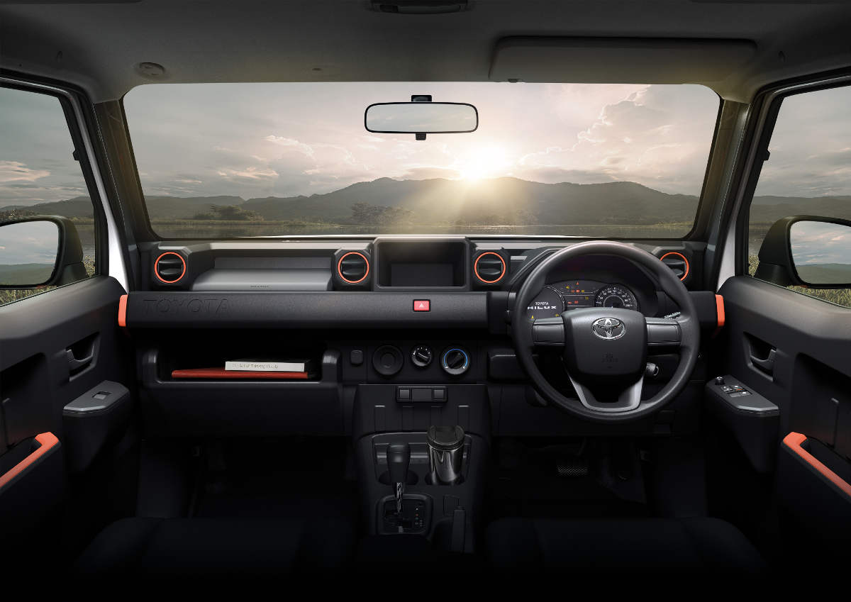 Interior de la Toyota Hilux Champ