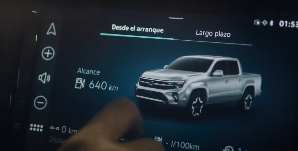 vw amarok 2025 imagen oficial pantalla