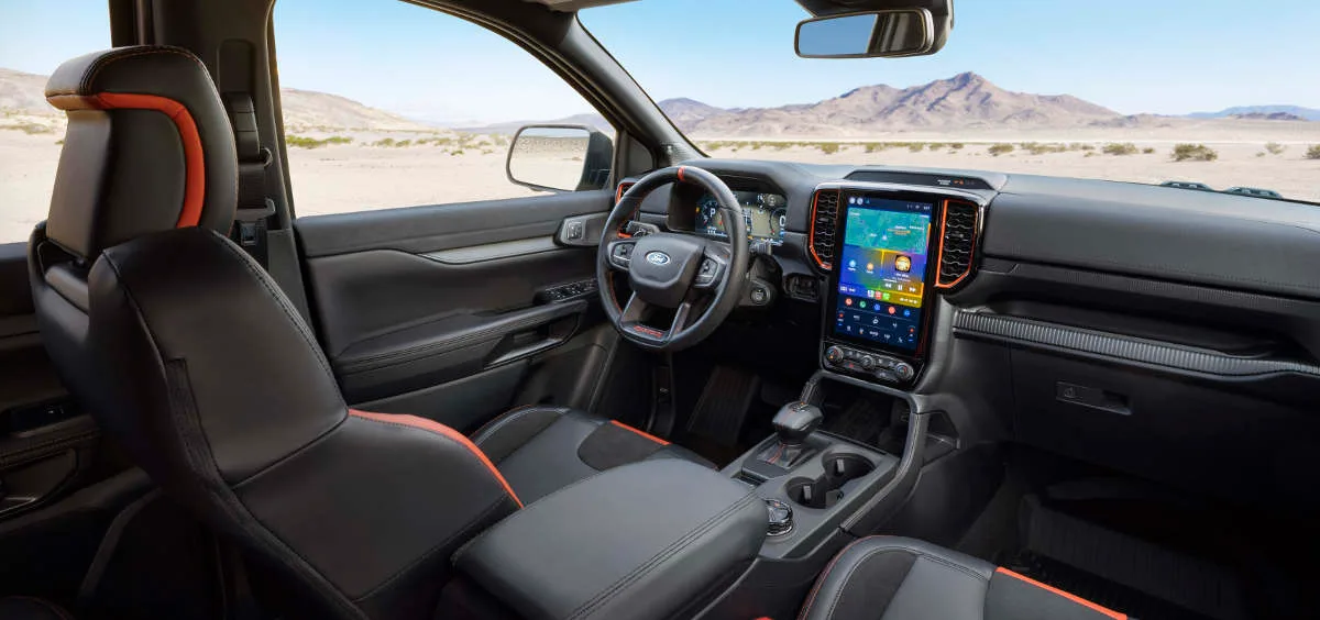 ford ranger raptor 2024 usa interior