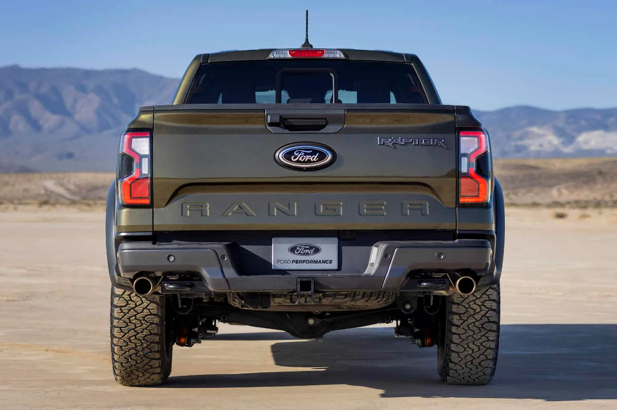 ford ranger raptor 2024 usa trasera
